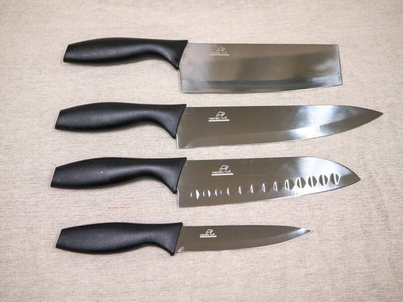 【開箱】義大利MamaCook廚神系列-黑鑽鈦晶鋼4刀5件組，一組刀具滿足日常料理所需！