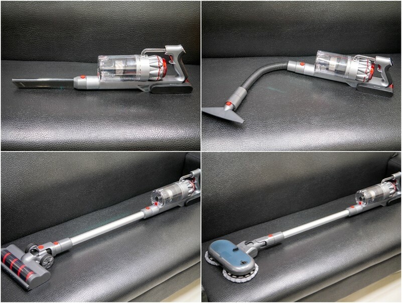 【開箱】SANSUI山水SVC-J800智能偵測濕拖無線吸塵器大全配，電動濕拖吸頭，吸塵拖地秒切換一次搞定，雙電池