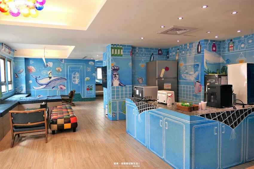 住宿。高雄★秝芯旅店駁二館 外觀到房間內部都有可愛的插畫