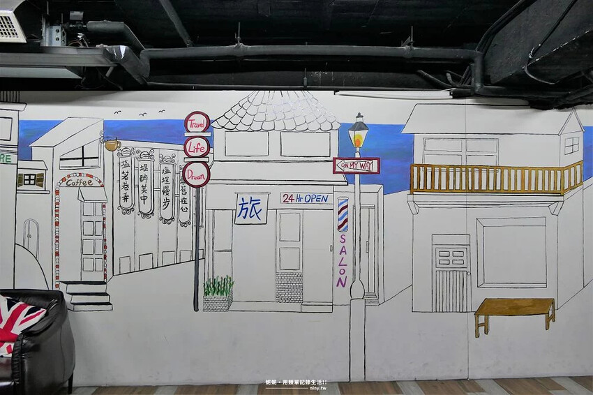 住宿。高雄★秝芯旅店駁二館 外觀到房間內部都有可愛的插畫