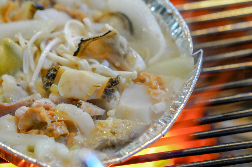 秀敏家炭火烤蛤蠣 Ｘ魔王 韓國釜山青沙浦美食推薦 綜合烤貝類新鮮味美