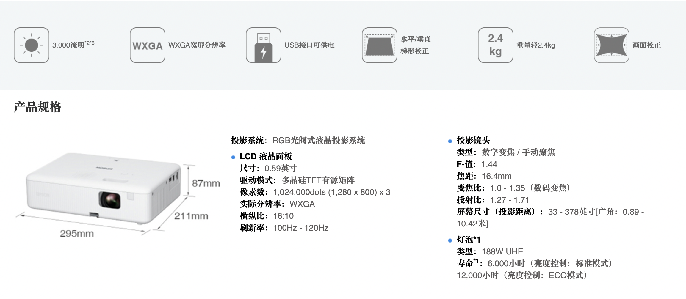 [3C] Epson CO-W01投影機開箱｜最新上市！超輕便商用／家用投影機推薦！