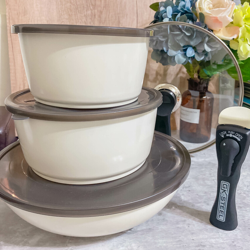 【美國GK‧STEEL】可拆把手疊疊鍋｜ESG環境友善｜星鑽陶瓷不沾貼面，超輕量化設計，可疊放收納省空間，可進