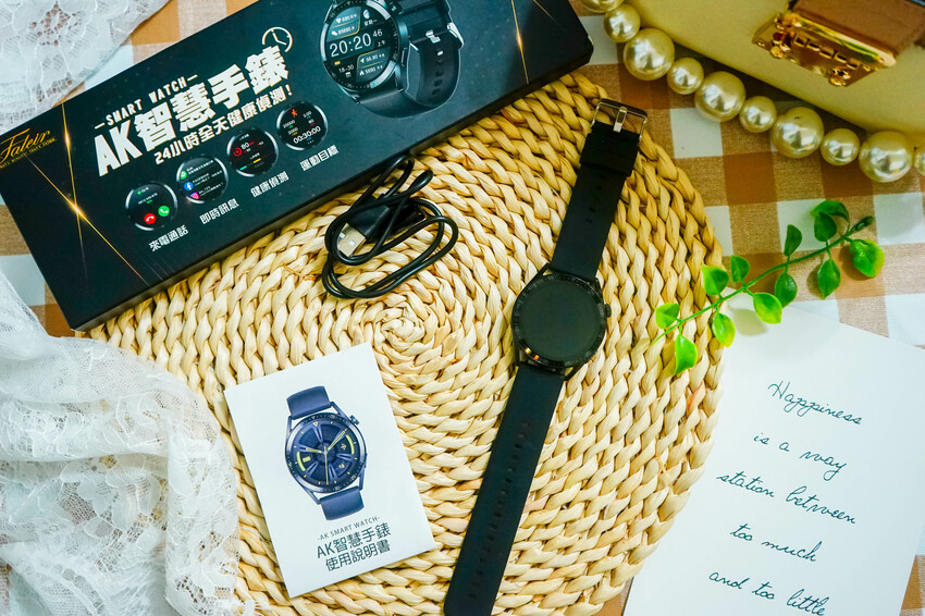 Fateir 菲堤兒【AK智慧手錶】高清觸控螢幕運動手錶，多款錶面可更換，多種運動模式、血氧心跳監測，持久續