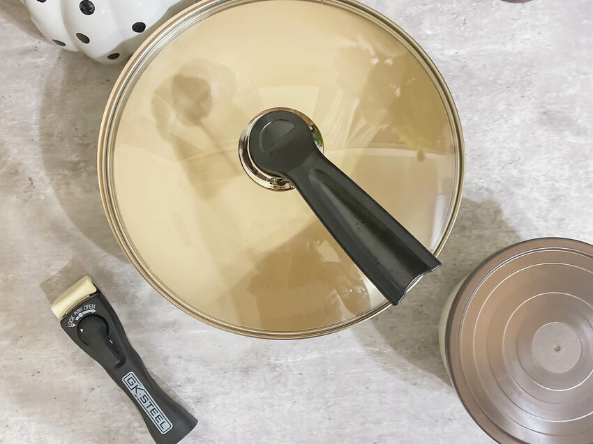 【美國GK‧STEEL】可拆把手疊疊鍋｜ESG環境友善｜星鑽陶瓷不沾貼面，超輕量化設計，可疊放收納省空間，可進