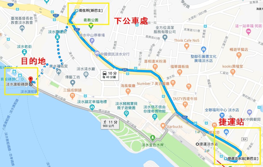 敬老卡坐捷運｜淡水漁人碼頭