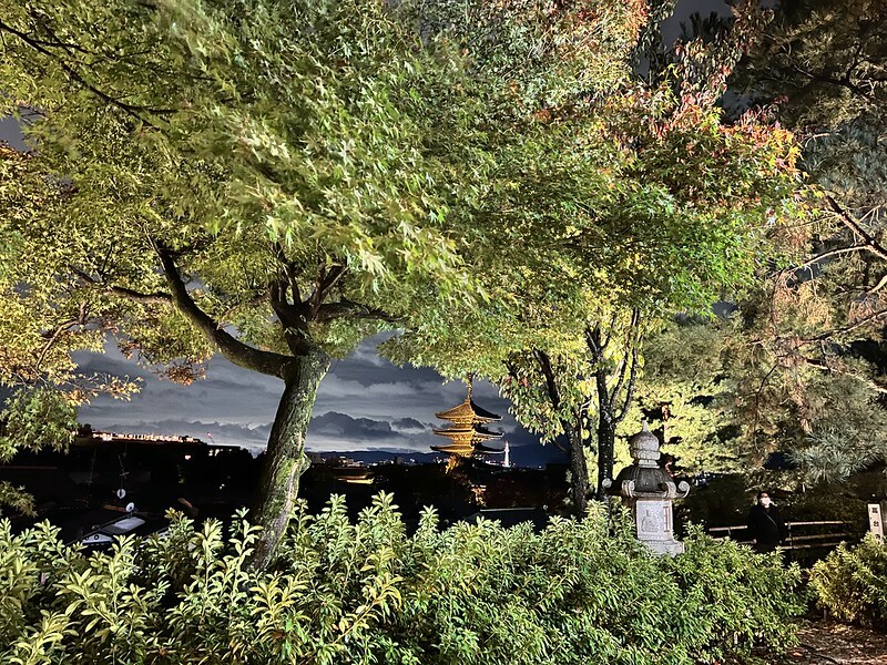 【亞洲,日本,京都】French cafe CHASEN 高台寺;意外發現的甜點店,窗外還能看到京都夜景(法觀寺八坂塔)