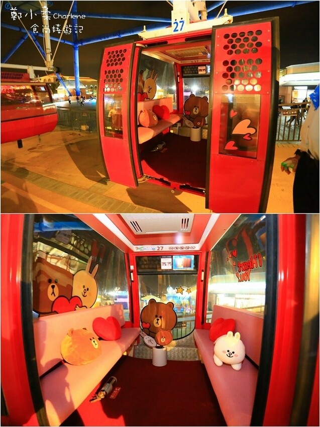 台中后里|麗寶OUTLET MALL-耶誕新年城.3大光影藝術燈區|全台最大天空之夢摩天輪.一圈25分獨家LINE FRIENDS