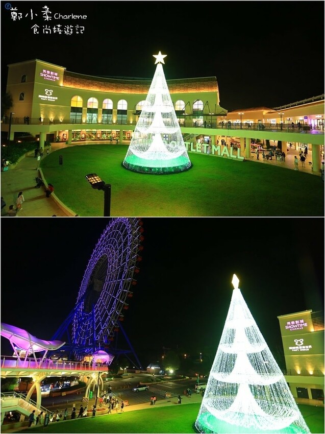 台中后里|麗寶OUTLET MALL-耶誕新年城.3大光影藝術燈區|全台最大天空之夢摩天輪.一圈25分獨家LINE FRIENDS