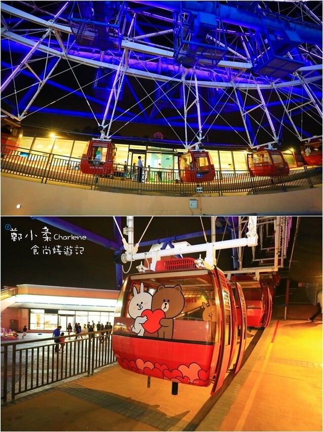 台中后里|麗寶OUTLET MALL-耶誕新年城.3大光影藝術燈區|全台最大天空之夢摩天輪.一圈25分獨家LINE FRIENDS