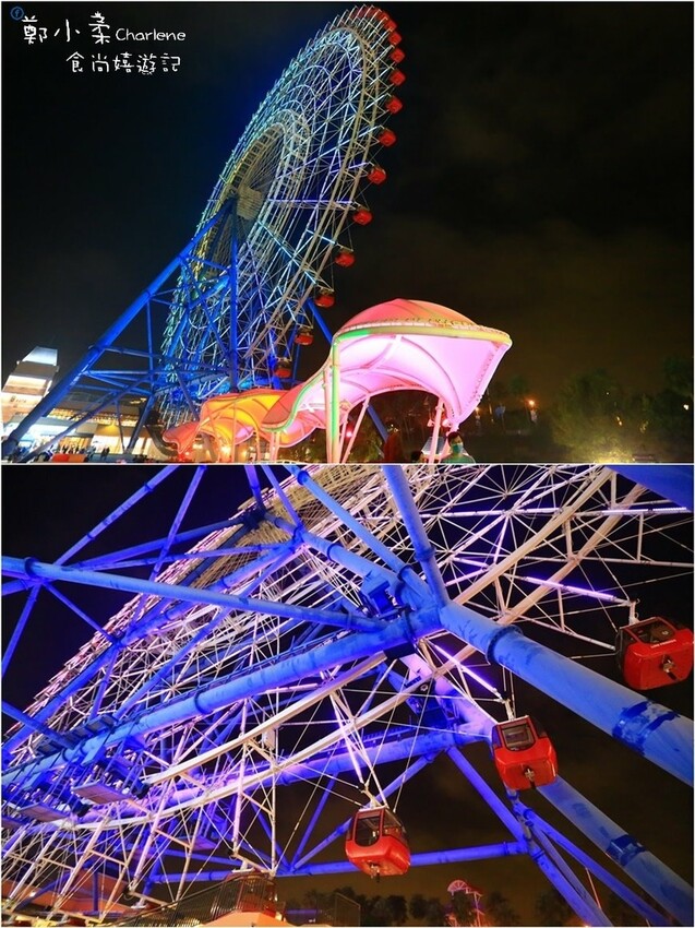 台中后里|麗寶OUTLET MALL-耶誕新年城.3大光影藝術燈區|全台最大天空之夢摩天輪.一圈25分獨家LINE FRIENDS