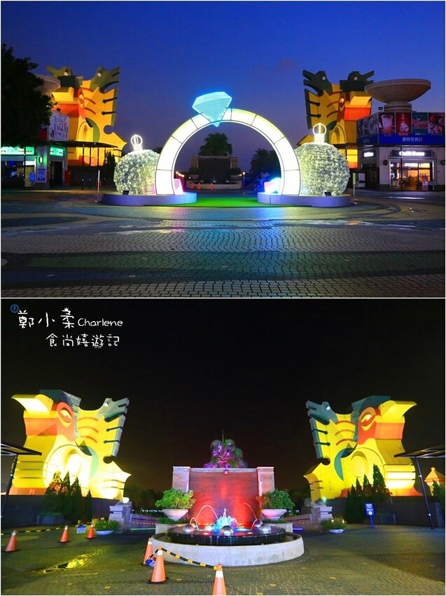 台中后里|麗寶OUTLET MALL-耶誕新年城.3大光影藝術燈區|全台最大天空之夢摩天輪.一圈25分獨家LINE FRIENDS