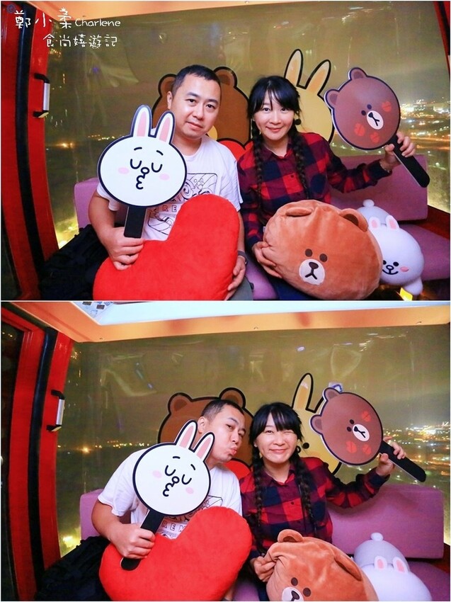 台中后里|麗寶OUTLET MALL-耶誕新年城.3大光影藝術燈區|全台最大天空之夢摩天輪.一圈25分獨家LINE FRIENDS