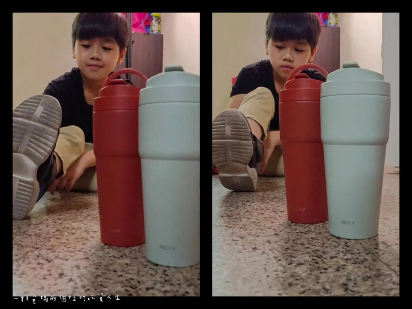 WOKY保溫杯│沃廚│手提激凍輕芯鈦瓷易潔層渾圓杯│升級大容量、超強保冰保溫效果、輕芯鈦瓷易潔層讓飲品呈現最佳狀態！ - 吃貨閔爸-一對爸媽兩個娃的吃貨人生