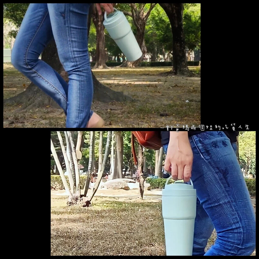 WOKY保溫杯│沃廚│手提激凍輕芯鈦瓷易潔層渾圓杯│升級大容量、超強保冰保溫效果、輕芯鈦瓷易潔層讓飲品呈現最佳狀態！ - 吃貨閔爸-一對爸媽兩個娃的吃貨人生