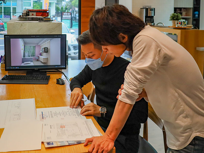 新竹竹北歐岳系統家具室內設計 | 以生活為師，用設計造夢，看得見的系統夢想家