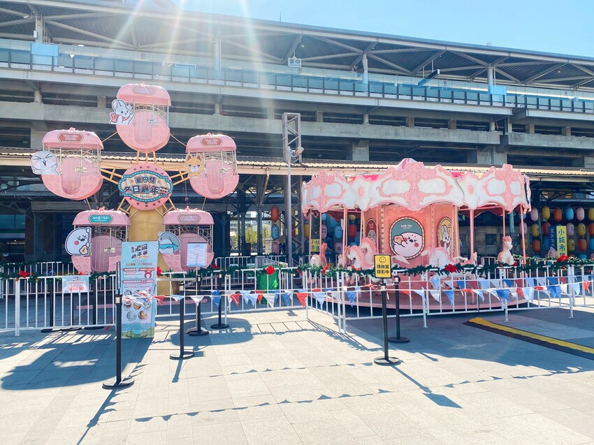 [台中展覽] 臺中驛冬日嘉年華｜人氣角色陪你過聖誕！粉嫩摩天輪 Ｘ旋轉木馬 一票遊玩兩大設施｜精選7大台中聖誕拍照景點 - 萍姐愛分享