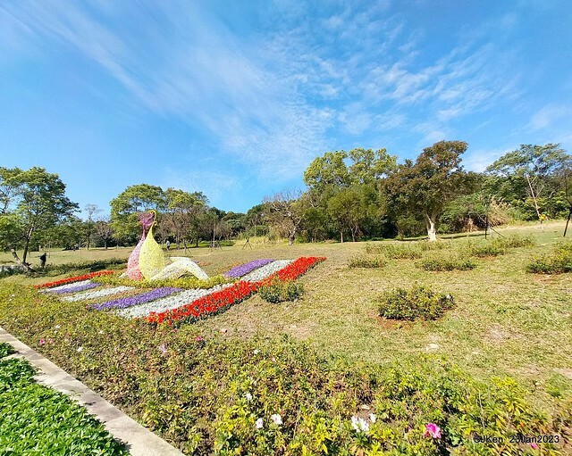 「北投社三層崎花海公園」(Ki-Pataw Shan-Tseng-Chi Park)與北投公園，SJKen , Taipei, Taiwan, Jan 23, 2023.