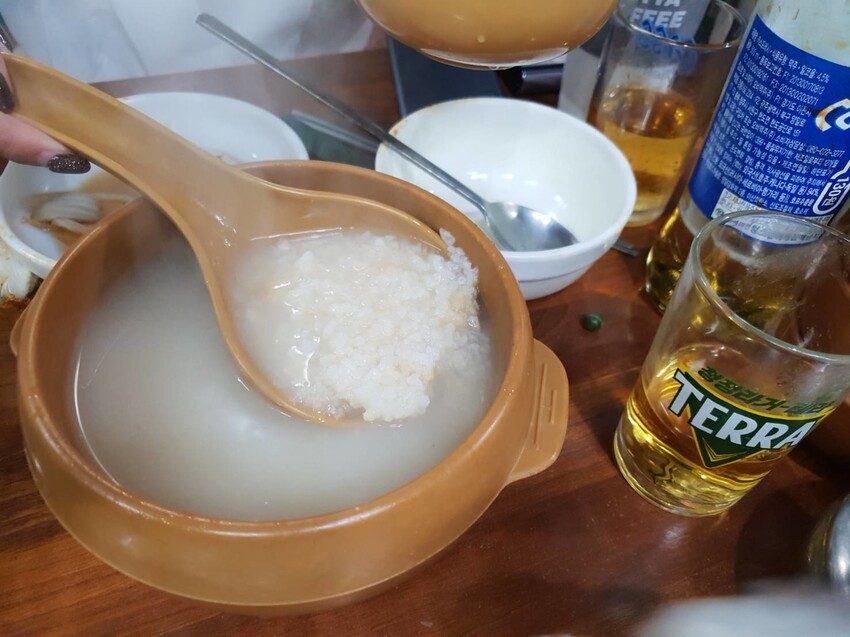 4110.jpg - 【韓國.釜山】金面站美食。釜山烤肋排。辣味超好吃香噴噴推薦+烤蝦+清粥+小菜