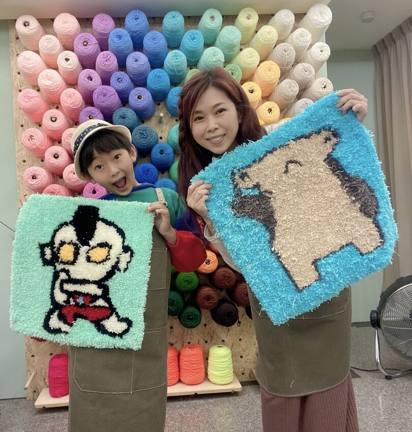目目繪創作實驗室簇絨地毯手作DIY，親子也能輕鬆作毯毯！