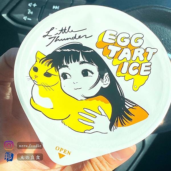 ローソン 門小雷蛋撻雪糕！ @neru.foodie / 丸の良食