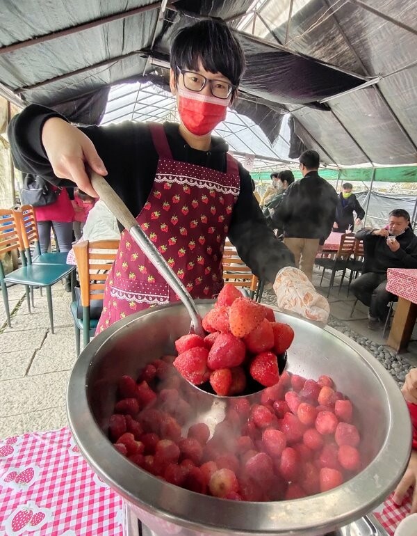 【台北內湖】東林草莓園．採草莓+果醬DIY+手繪鬆餅超促咪!