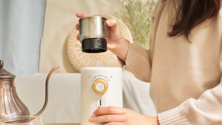 [開箱] 日本富力森電動咖啡磨豆機 使用心得｜10秒快速輕鬆磨咖啡豆！