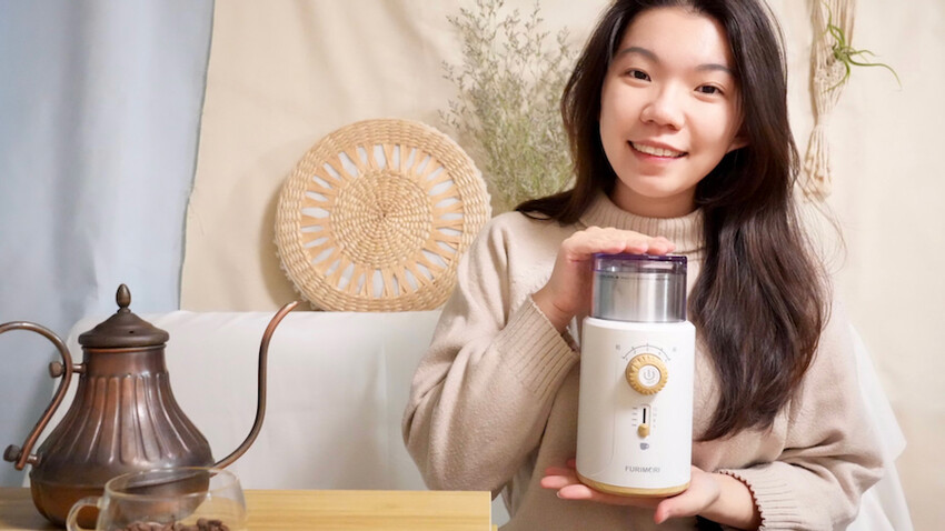 [開箱] 日本富力森電動咖啡磨豆機 使用心得｜10秒快速輕鬆磨咖啡豆！