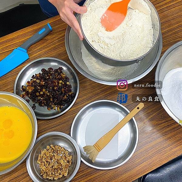 綜合水果磅蛋糕自己做 @neru.foodie / 丸の良食