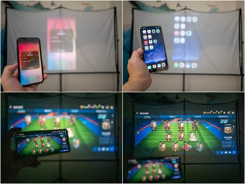 【開箱】SANSUI山水微型投影機SPJ-WD，自動對焦高亮度450ANSI流明，安卓IOS雙系統鏡射