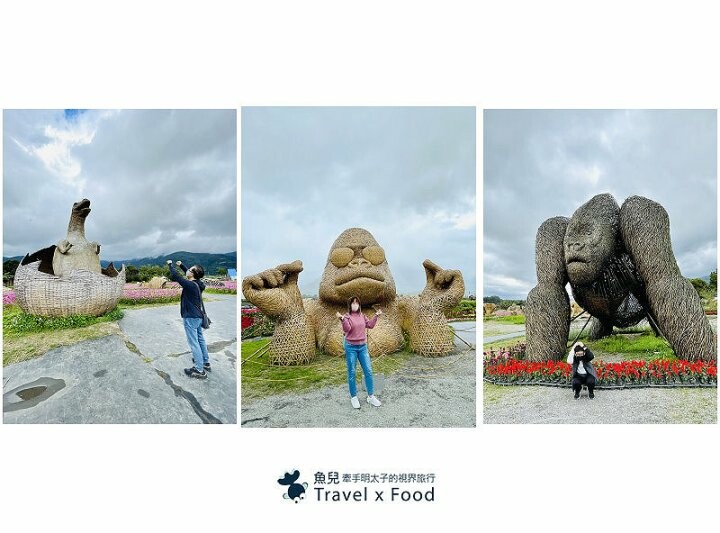 大猩猩現身!與海底動物一同遨遊~免門票稻草藝術季,花蓮富里鄉農會羅山展售中心,一起來文青 @魚兒 x 牽手明太子的「視」界旅行