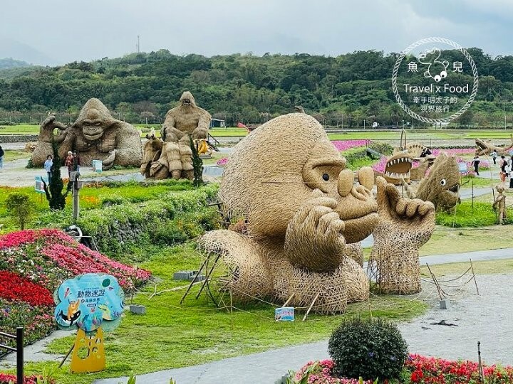 大猩猩現身!與海底動物一同遨遊~免門票稻草藝術季,花蓮富里鄉農會羅山展售中心,一起來文青 @魚兒 x 牽手明太子的「視」界旅行