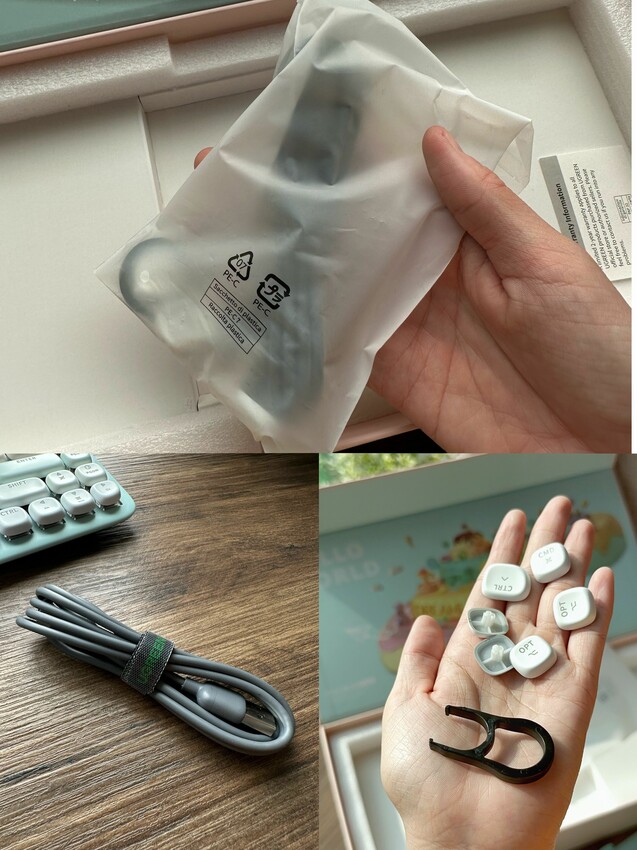 超可愛糖果色！綠聯UGREEN KU101 FUN+(夢幻樂園)機械鍵盤｜MAC 、Windows、有線無線自由切換｜自帶15種絢彩燈光！ - 萍姐愛分享