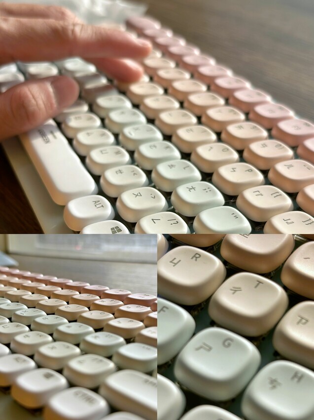 超可愛糖果色！綠聯UGREEN KU101 FUN+(夢幻樂園)機械鍵盤｜MAC 、Windows、有線無線自由切換｜自帶15種絢彩燈光！ - 萍姐愛分享