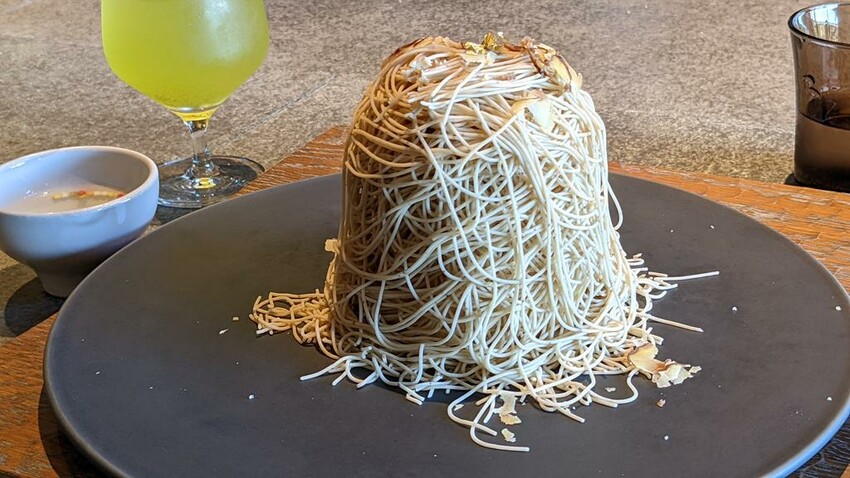 (京都)網美生榨栗子泥瀑布・栗子蒙布朗蛋糕！河原町必吃【和栗専門 紗織】