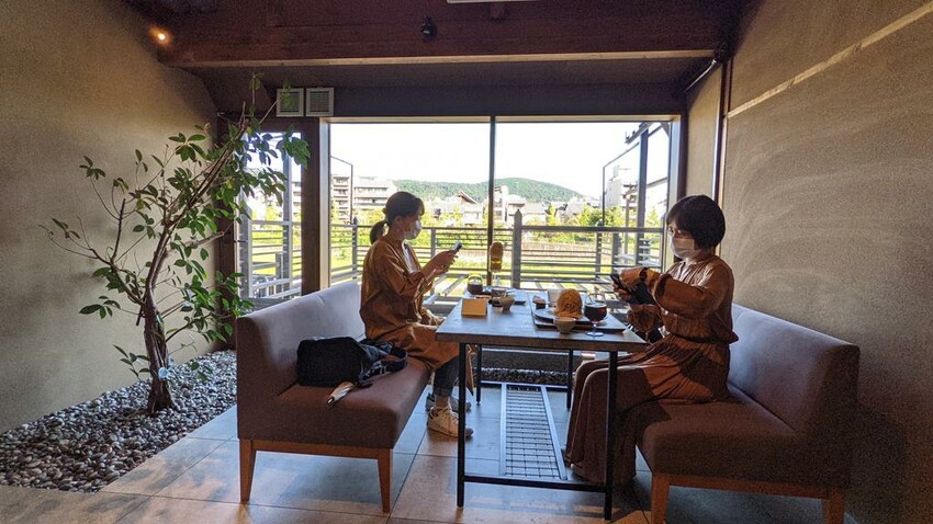 (京都)網美生榨栗子泥瀑布・栗子蒙布朗蛋糕！河原町必吃【和栗専門 紗織】