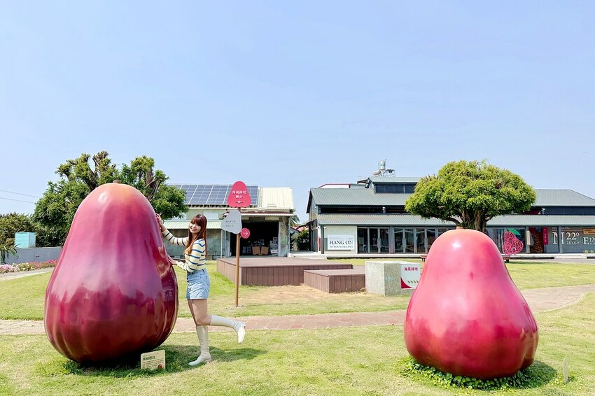【屏東親子景點】♥透紅佳人探索樂園♥全台唯一蓮霧主題觀光工廠.可愛蓮霧巨人.蓮霧風味手作愛玉/窯烤披薩DIY