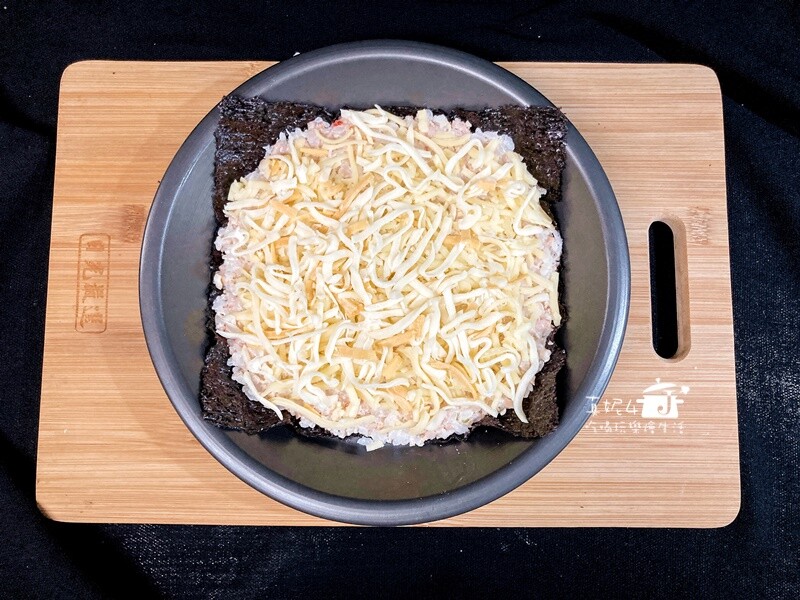 烹飪筆記│焗烤米披薩(龍蝦沙拉)，不再為處理家裡剩飯煩惱了