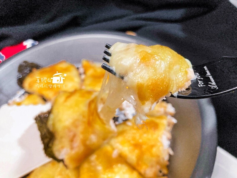 烹飪筆記│焗烤米披薩(龍蝦沙拉)，不再為處理家裡剩飯煩惱了