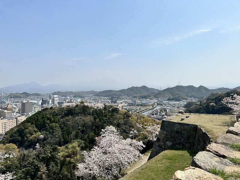 【日本,鳥取,米子市】米子城跡(よなごじょう),市區內的健行、賞櫻名勝。(鳥取旅遊,鳥取櫻花)