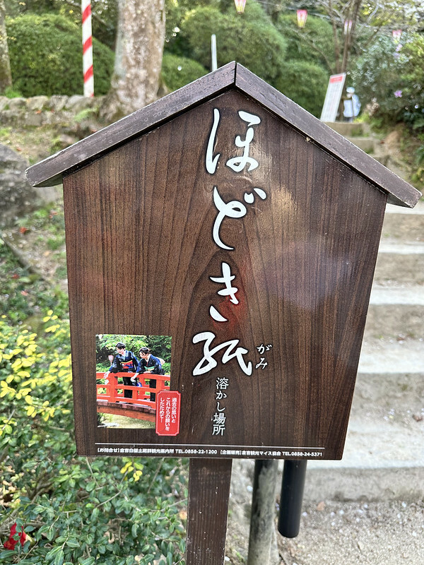 【日本，鳥取，倉吉市】打吹公園，在「櫻花名所百選」賞櫻、逛屋台，來張「解脫紙」能將不好的事情留在水池