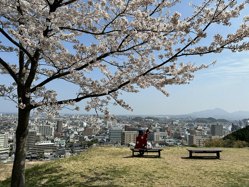 【日本,鳥取,米子市】米子城跡(よなごじょう),市區內的健行、賞櫻名勝。(鳥取旅遊,鳥取櫻花)