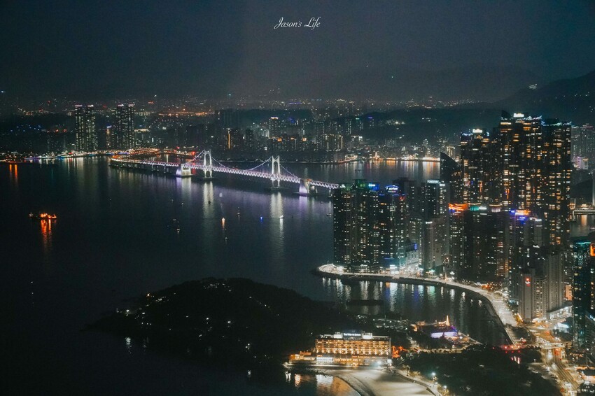 【韓國釜山│景點】BUSAN X the Sky。海雲台新景點，看夜景好去處，目前最高星巴克門市
