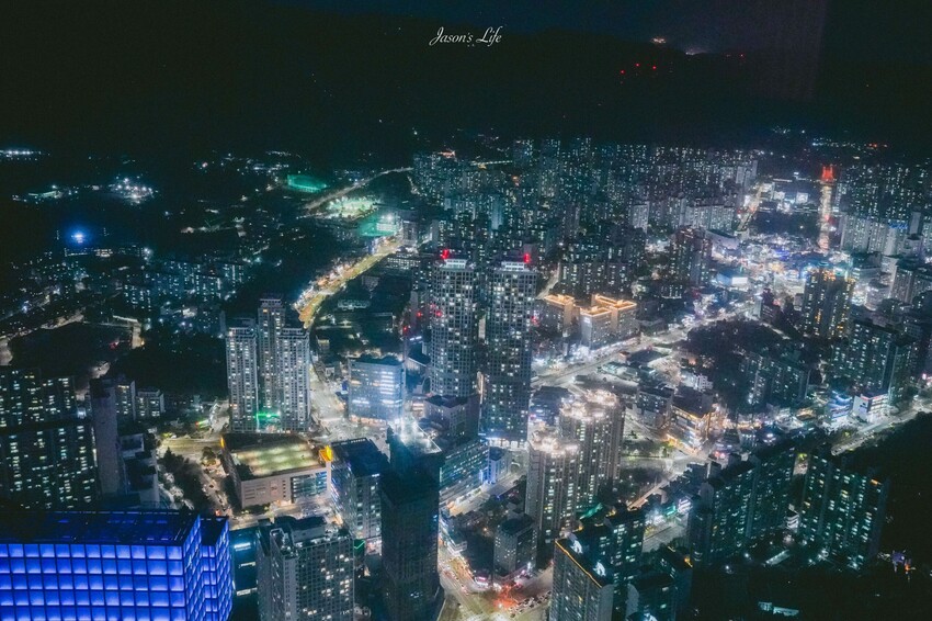 【韓國釜山│景點】BUSAN X the Sky。海雲台新景點，看夜景好去處，目前最高星巴克門市