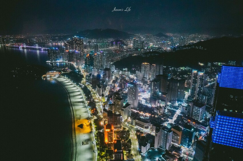 【韓國釜山│景點】BUSAN X the Sky。海雲台新景點，看夜景好去處，目前最高星巴克門市