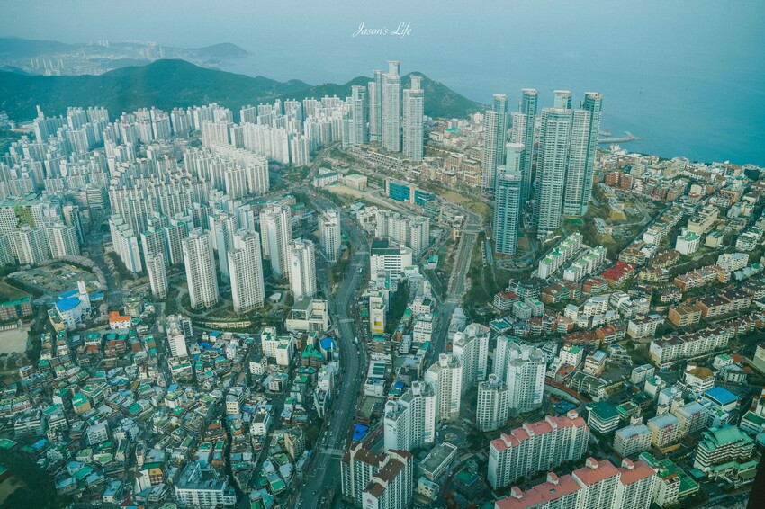 【韓國釜山│景點】BUSAN X the Sky。海雲台新景點，看夜景好去處，目前最高星巴克門市