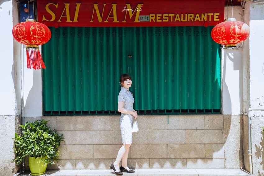 【澳門│體驗】旗緣 澳門旗袍體驗店。近大三巴，臺灣人開的旗袍店，編髮穿上旗袍遊走古蹟