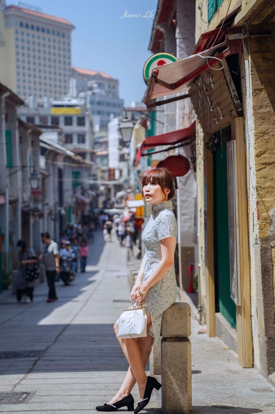 【澳門│體驗】旗緣 澳門旗袍體驗店。近大三巴，臺灣人開的旗袍店，編髮穿上旗袍遊走古蹟