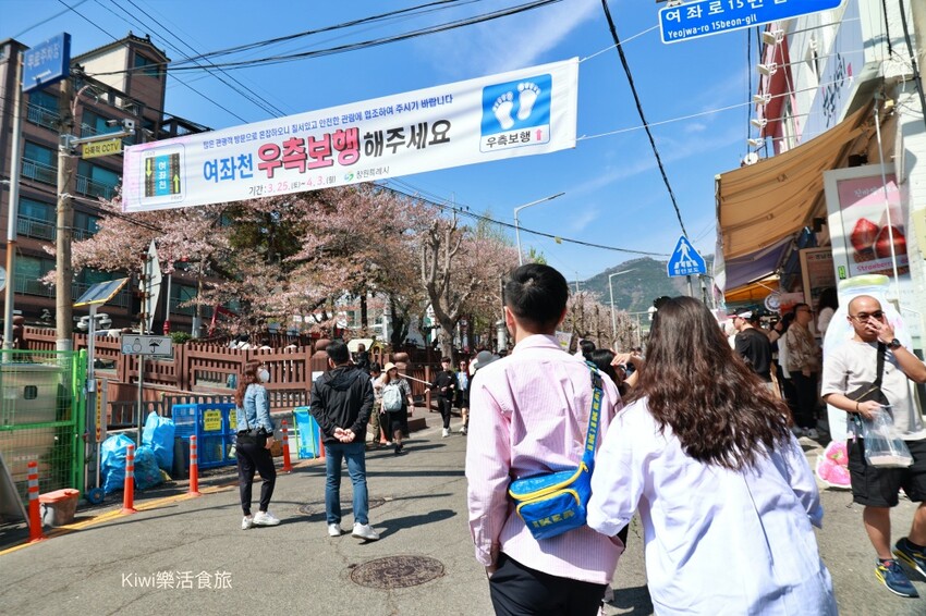 韓國釜山景點余川櫻花廊道｜韓國釜山鎮海軍港節櫻花季，周邊美食景點推薦，鎮海一日遊