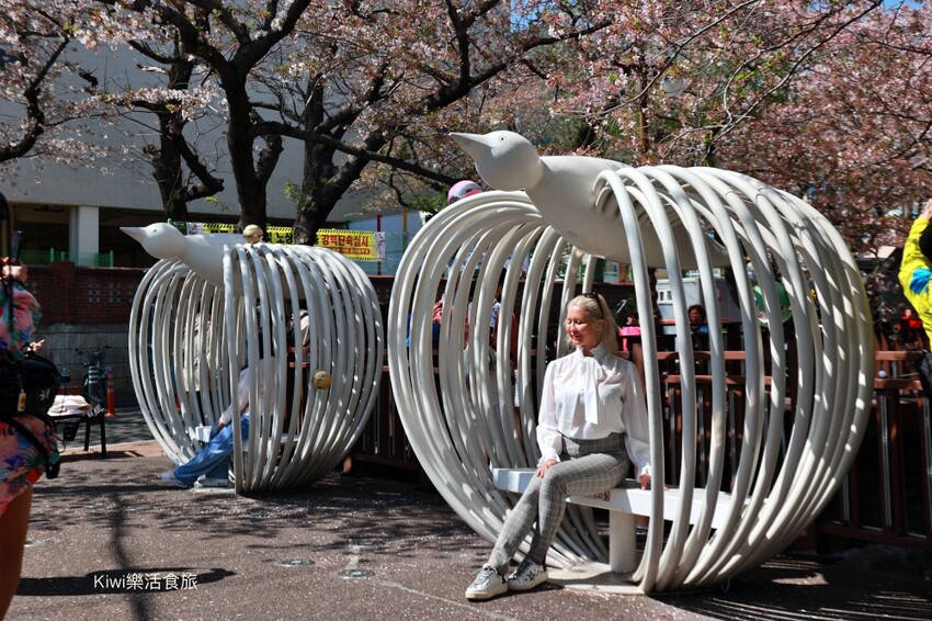 韓國釜山景點余川櫻花廊道｜韓國釜山鎮海軍港節櫻花季，周邊美食景點推薦，鎮海一日遊